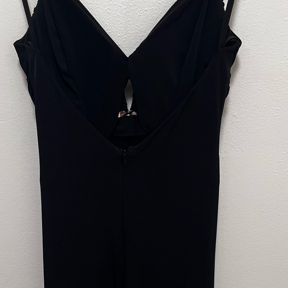 VINTAGE 90s Bari Jay Stretch Lux Evening Gown Size 5/6 Made in USA - Picture 5 of 12